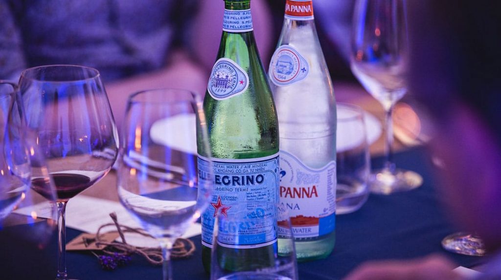 Water&Wine Tasting Acqua Panna San pellegrino 